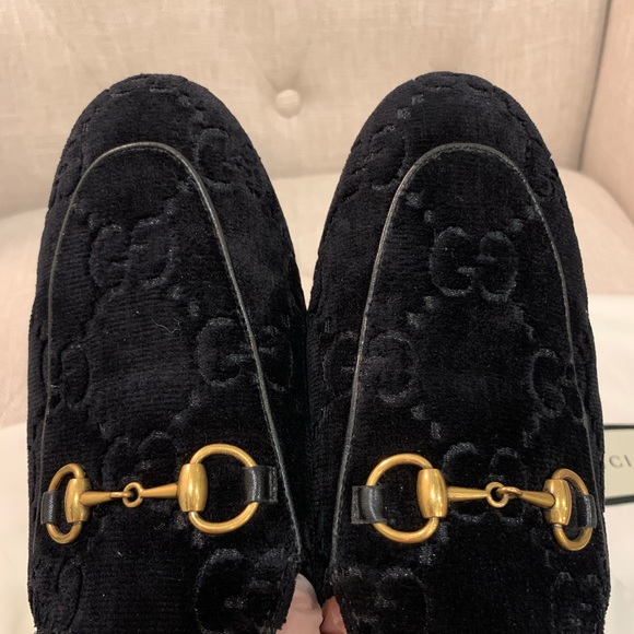 Gucci Princetown Velvet Mules/37/Black - Picture 9 of 12